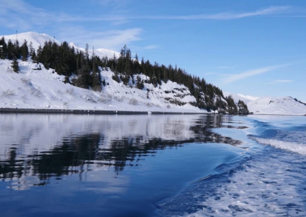 Glacier scenery in Prince William Sound near Whittier, Alaska